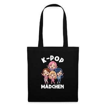 K-Pop Koreanischer Musik Kpop Fans Kdrama - Stoffbeutel - Schwarz - Vorne