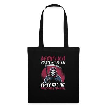 Sarcastique Grande Faucheuse Humour noir Noir - Sac en tissu - noir - Devant