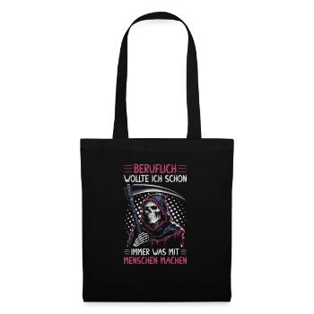 Sarcastique Grande Faucheuse Humour noir Noir - Sac en tissu - noir - Devant