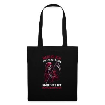 Sarcastique Grande Faucheuse Humour noir Noir - Sac en tissu - noir - Devant