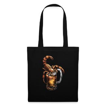 Scorpion Bier - Stoffbeutel - Schwarz - Vorne