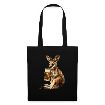 Wallaby Bier - Stoffbeutel - Schwarz - Vorne