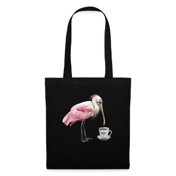Löffel Kaffee - Stoffbeutel - Schwarz - Vorne
