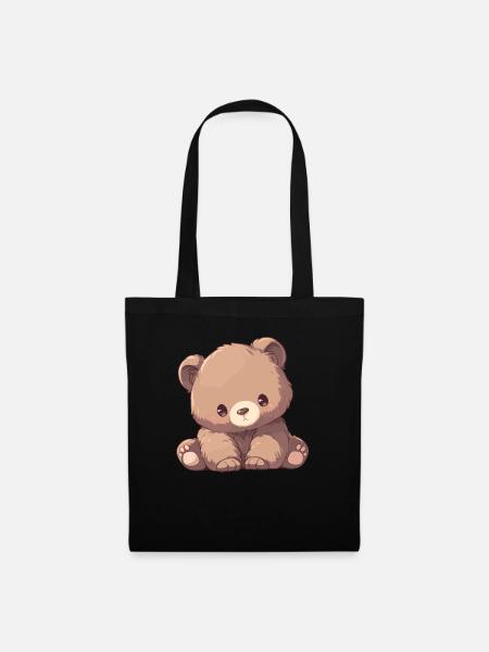 Grizzlybären Grizzlybär - Stoffbeutel - Schwarz