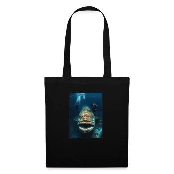 mérou mérou - Sac en tissu - noir - Devant