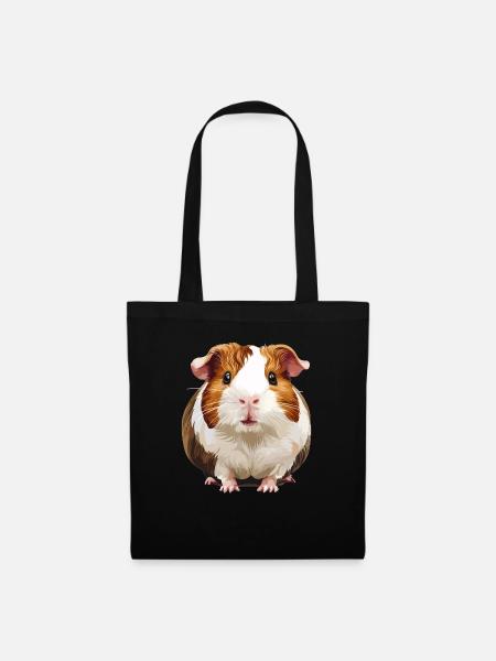 Meerschweinchen - Stoffbeutel - Schwarz