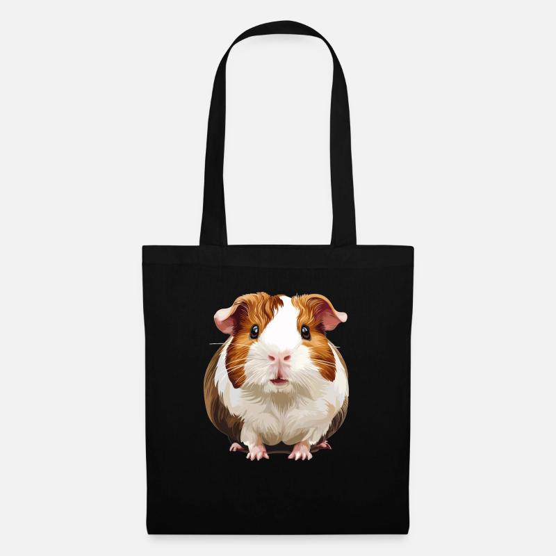 Meerschweinchen - Stoffbeutel - Schwarz