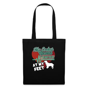 My Cocker Spaniel A Heartbeat At My Feet - Tote Bag - black - Front