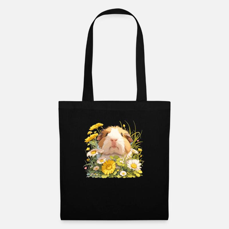 Meerschweinchen - Stoffbeutel - Schwarz