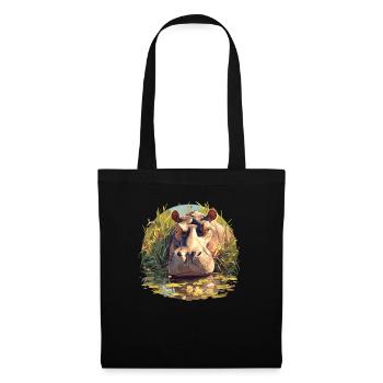 Hippopotamus Hippopotamus - Tote Bag - black - Front