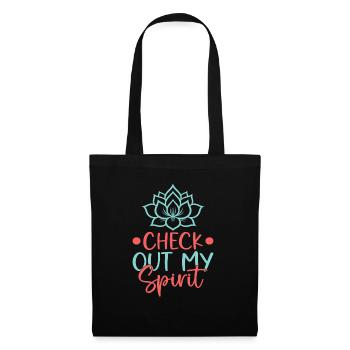 Yoga Découvrez My Spirit Funny Yoga - Sac en tissu - noir - Devant