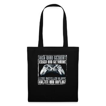 Jeux Gamer Gamer Lecteur vidéo Console PC Jeux - Sac en tissu - noir - Devant
