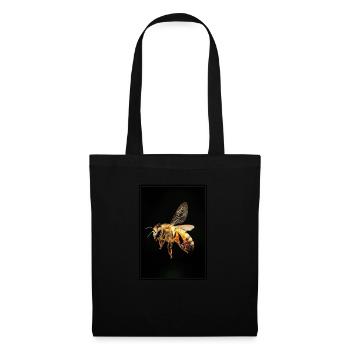 Bienen Biene - Stoffbeutel - Schwarz - Vorne