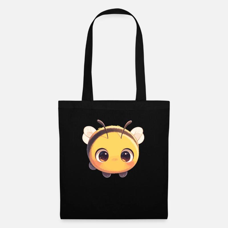 Bienen Biene - Stoffbeutel - Schwarz