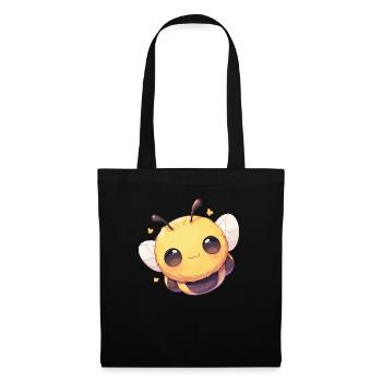 Bienen Biene - Stoffbeutel - Schwarz - Vorne