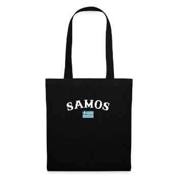 Samos Grèce Drapeau grec Grec - Sac en tissu - noir - Devant
