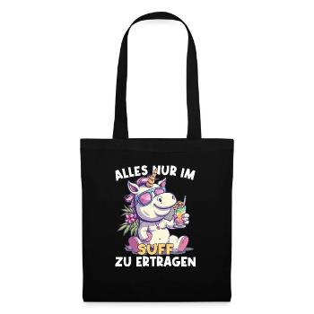 Colorful Refreshing Cocktail Unicorn - Tote Bag - black - Front