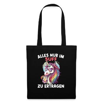 Colorful Refreshing Cocktail Unicorn - Tote Bag - black - Front