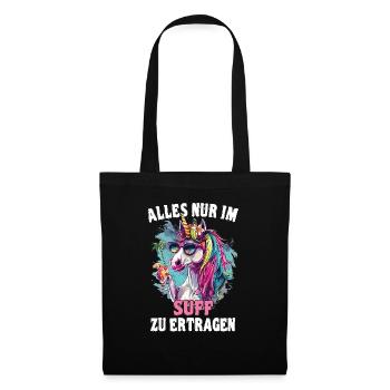 Colorful Refreshing Cocktail Unicorn - Tote Bag - black - Front