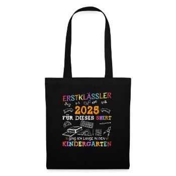 Écolier 2025 Inscription à l’école Première année - Sac en tissu - noir - Devant