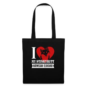 I Love My Norwegian Elkhound - Tote Bag - black - Front