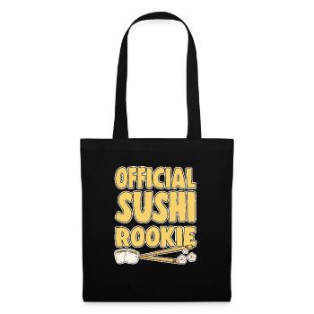 Amateur de cuisine japonaise Sushi Rooklie officiel - Sac en tissu - noir - Devant