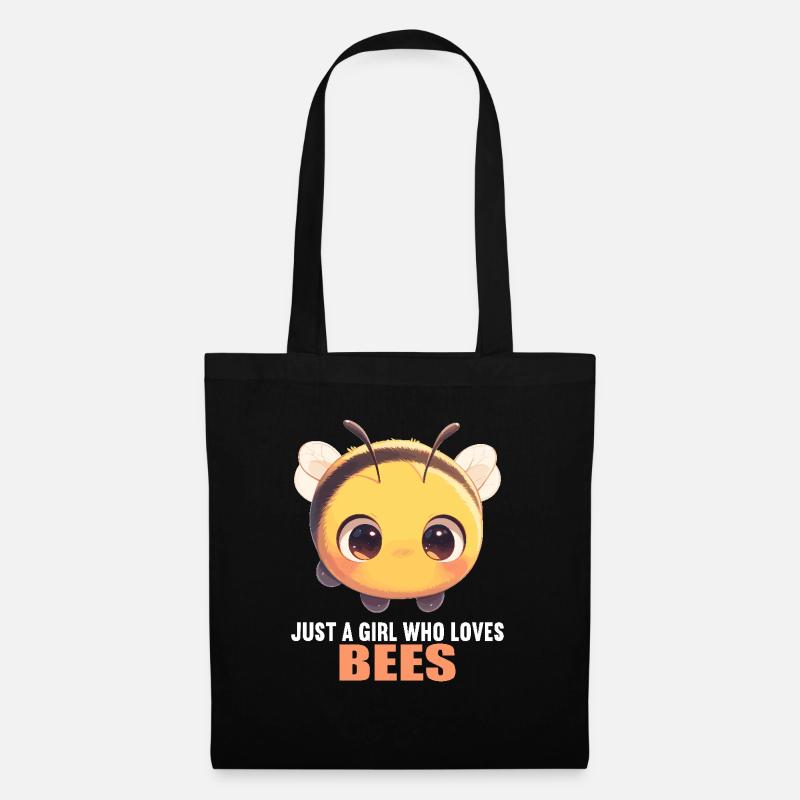 Bienen Biene - Stoffbeutel - Schwarz