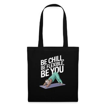 Lazy Sloth Yoga Zen Meditation Yoga Instructor - Tote Bag - black - Front