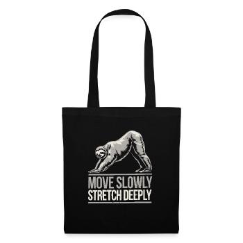 Lazy Sloth Yoga Zen Meditation Yoga Lehrer - Stoffbeutel - Schwarz - Vorne