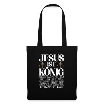 Jesus Christlich Katholiken Gläubiger Gottesdienst - Stoffbeutel - Schwarz - Vorne