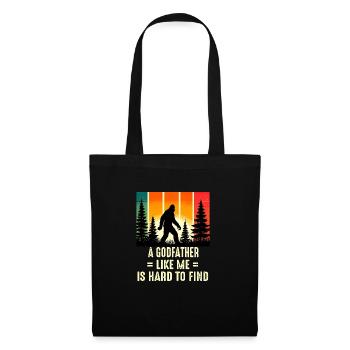 Le parrain est difficile à trouver, drôle de Bigfoot Sasquatch - Sac en tissu - noir - Devant
