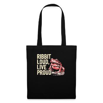 Tomato Frog Lover Animal Amphibian Froggy Toad - Tote Bag - black - Front