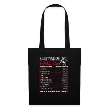 Sagittarius Facts Horoscope Sign Of Zodiac - Tote Bag - black - Front