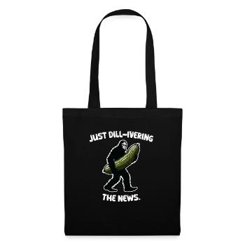 Just dill-ivering the news. Pickle Bigfoot Sasquat - Tote Bag - black - Front