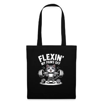Instructeur de salle de musculation pour chats - Sac en tissu - noir - Devant