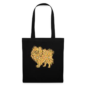 Pomeranian Geometric Tee - Tote Bag - black - Front