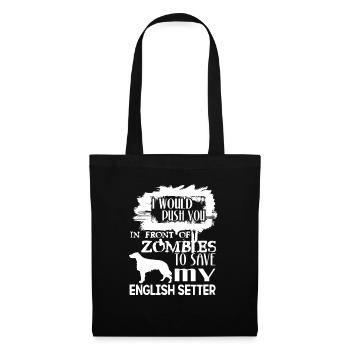 Save My English Setter - Tote Bag - black - Front