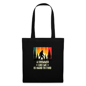 Swimmer Is Hard To Find, Funny Bigfoot Sasquatch - Tote Bag - black - Front