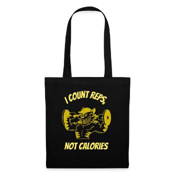 I Count Reps, Not Calories - Tote Bag - black - Front