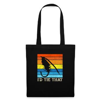 Fly Tying Fly Fishing - Tote Bag - black - Front