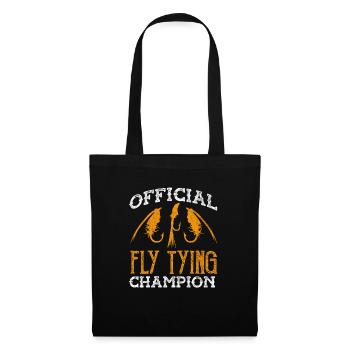 Fly Tying Fly Fishing - Tote Bag - black - Front