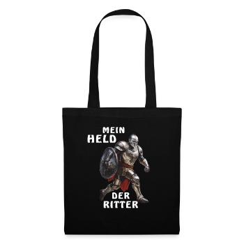 MEIN HELD DER RITTER - Stoffbeutel - Schwarz - Vorne