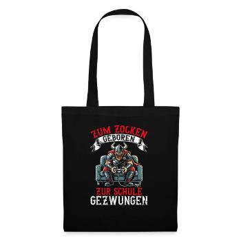 Born to gamble Forced to go to school Vikings - Tote Bag - black - Front