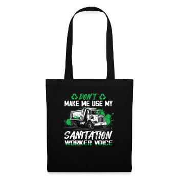 Garbage truck driver for sanitation workers - Tote Bag - black - Front