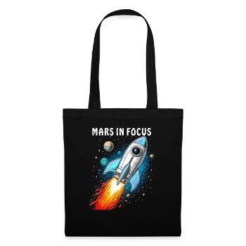 FUSÉE MARS EN LIGNE DE MIRE - Sac en tissu - noir - Devant