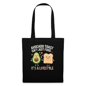 Avocado Toast Lover Vegetarian Food Guacamole - Tote Bag - black - Front