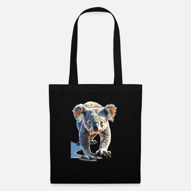 Koala - Stoffbeutel - Schwarz