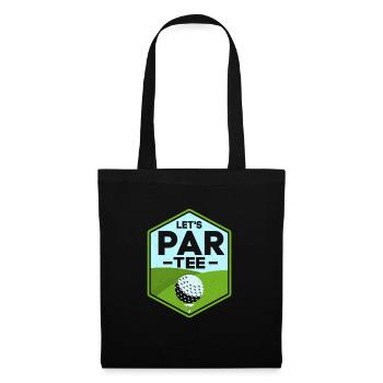Let's Par Tee Golf Golfer - Tote Bag - black - Front