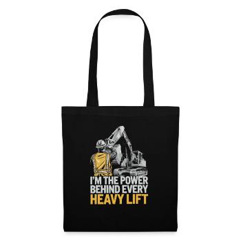 Heavy Equipment Operator Job Construction Worker - Tote Bag - black - Front