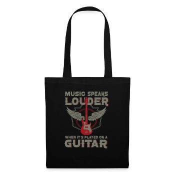 Bassiste, Guitariste, Guitare électrique - Sac en tissu - noir - Devant